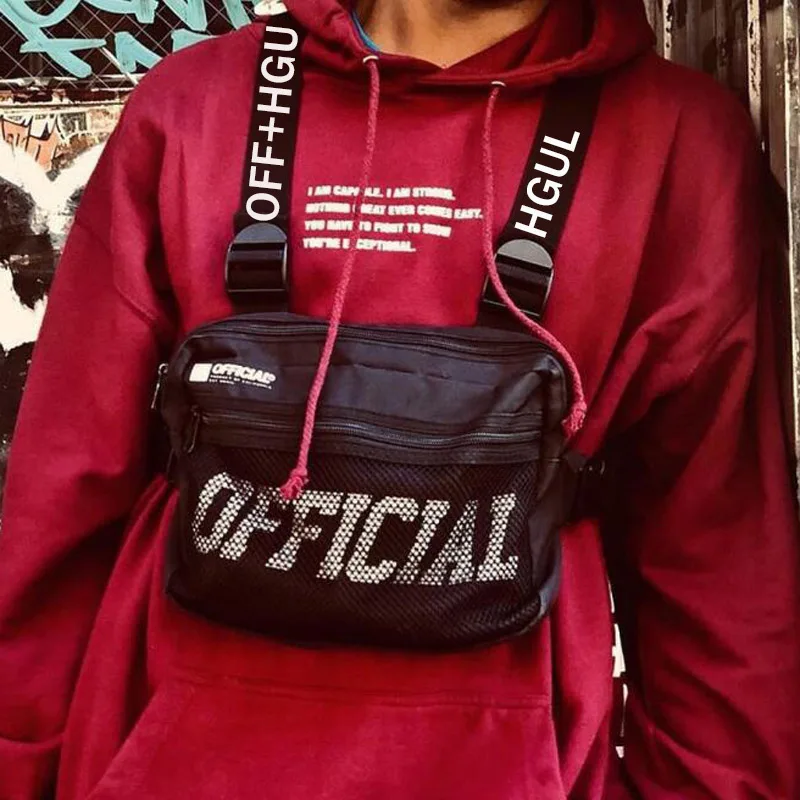 

Tactical Chest Bag For Men 2019 New Chest Rig Hip-hop Vest Pack Male Streetwear Men Waist Bags Kanye West Tacticcal Vest