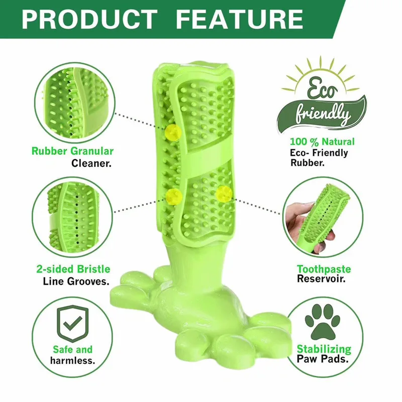 Новая игрушка для собак, безопасная Нетоксичная зубная щетка для укуса, товары для больших и средних собак, игрушки для чистки полости рта, товары для собак