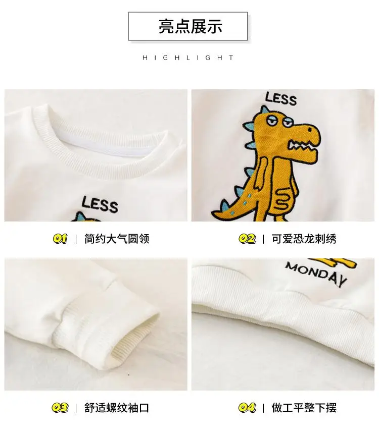 Baby Brand Clothes Children Hoodies Sweatshirts Boys Girls Cotton Cartoon Animal Print Kids Sweatshirt Active Sale O-neck