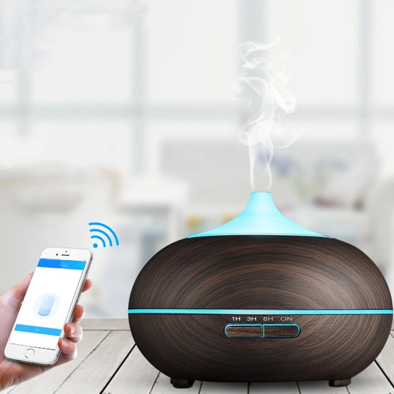 Smart Wifi беспроводной 400 мл Арома эфирные масла диффузор увлажнитель воздуха совместим с Alexa и Google Home Amazon Голосовое управление