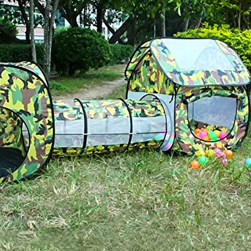 Комплект детской одежды из 3-х предметов для палатки маскировочной окраски открытый надувной бассейн с шариками для маленьких мальчиков и девочек с шариками Игровая палатка игровой домик океан бассейн