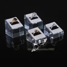 5 комплектов, высокая-Низкая акриловая витрина для колец, держатель для украшений, витрина для колец