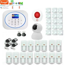 SmartYIBA Tuya приложение wifi GSM домашняя охранная сигнализация DIY комплект с 433 МГц PIR датчик движения беспроводной громкий сигнал для велосипеда работа с Alexa