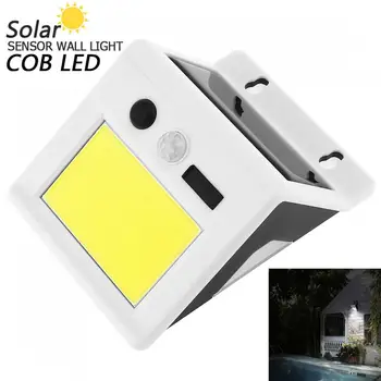 

Outdoor Waterproof COB LED Rechargeable Solar Power PIR Motion Sensor Wall Light with USB Charge for Garden / Yard / Driveway