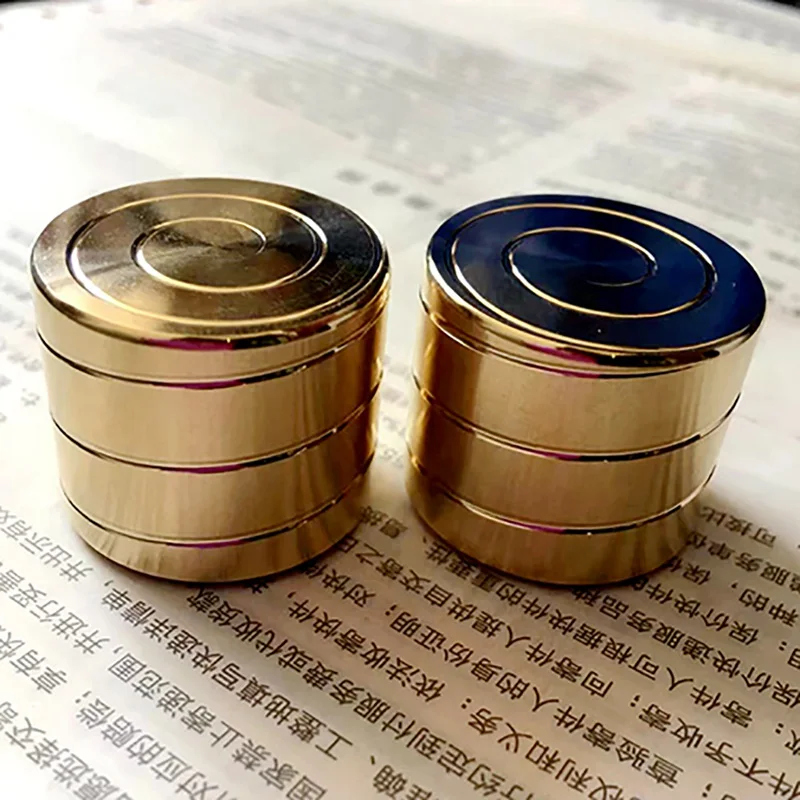 

1 Pc Mini Desktop Toy Reduced Pressure Gyro Fingertip Toy Present Toy Hypnosis Rotary Gyro Adult Fingertip Toy Kid Toy Gift Gold