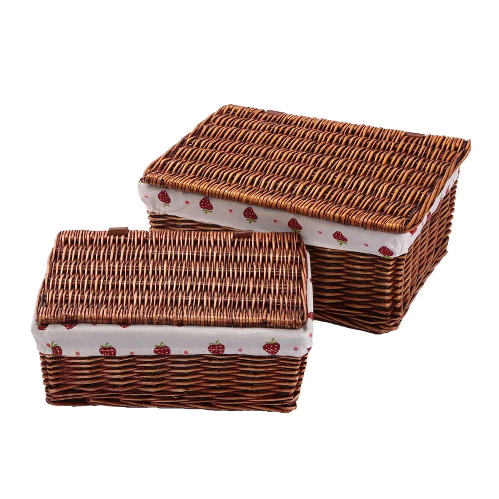 ^*Best Offers Wicker Storage Baskets & Bins with Lid Rectangular Containers Organizer Box Neatening Storage for Sundries panier de rangement ^*Best Offers Wicker Storage Baskets & Bins with Lid Rectangular Containers Organizer Box Neatening Storage for Sundries panier de rangement