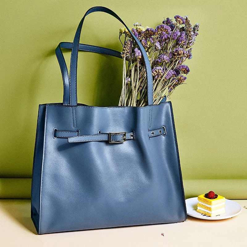 

One-Shoulder Big Bag Women's New Winter-Korean-Style Hand Bag Simple Fashion Large Capacity Picture Package 1187