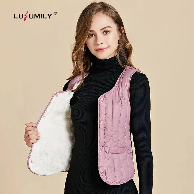 100% cotton short sleeveless vest women winter do