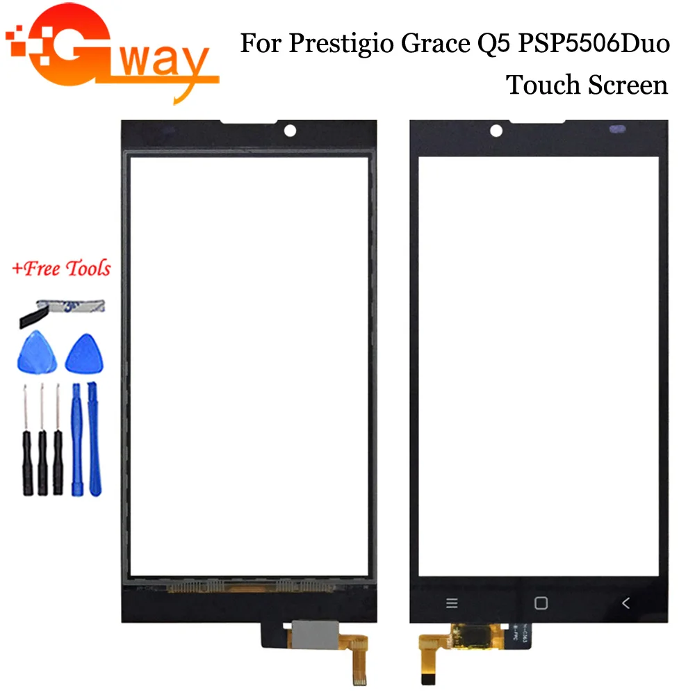 

Touchscreen Sensor For Prestigio Grace Q5 touch PSP5506 DUO PSP5506 PSP 5506DUO Touch Screen Digitizer Panel phone