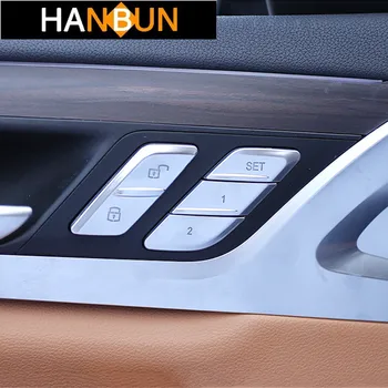 

Car Door Unlock Switch Button Covers Control Seat Memory Buttons Decoration Stickers For BMW X3 G01 X4 Interior Accessories