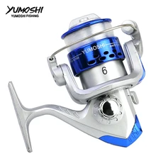 YUMOSHI JL سلسلة الغزل بكرة الصيد مع خيط صنارة الصيد 12BB عجلة ل الطازجة/مياه مالحة الغزل البحر الصيد بكرة الكارب الصيد(China)