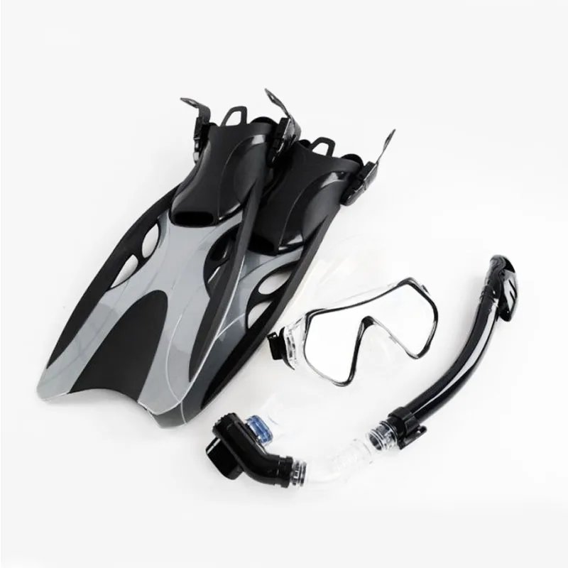 Scuba Diving Fins Adults Swim Mask with Snorkel Tube Set Long Swimsuit Smonofin Equipment Diving Flippers for Men Women