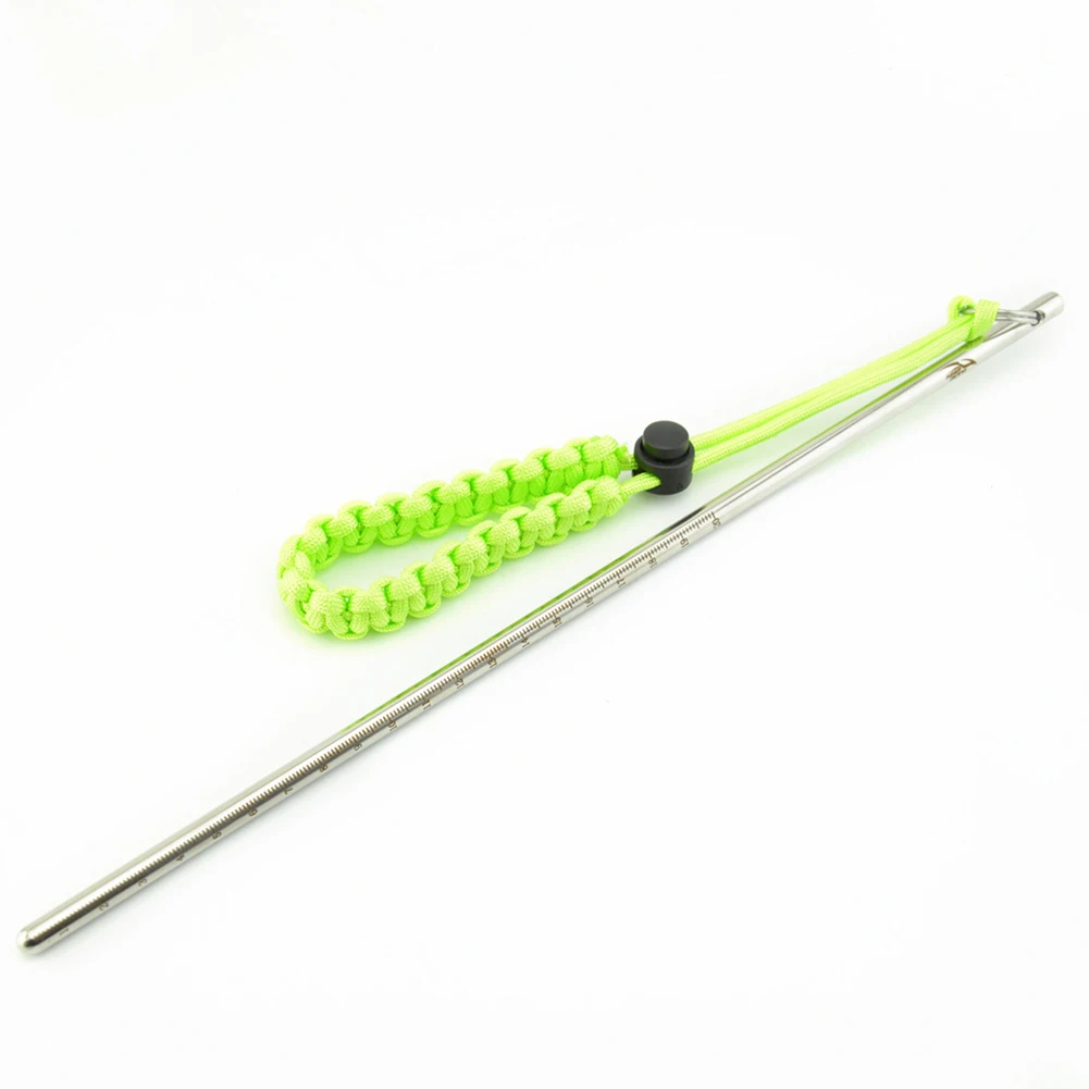 Fluorescent Green Водные виды спорта бассейн дайвинг с шнурком шум производитель Аксессуары измерение нержавеющая сталь портативный безопасный шейкер палочка для лобстера - Цвет: Fluorescent Green
