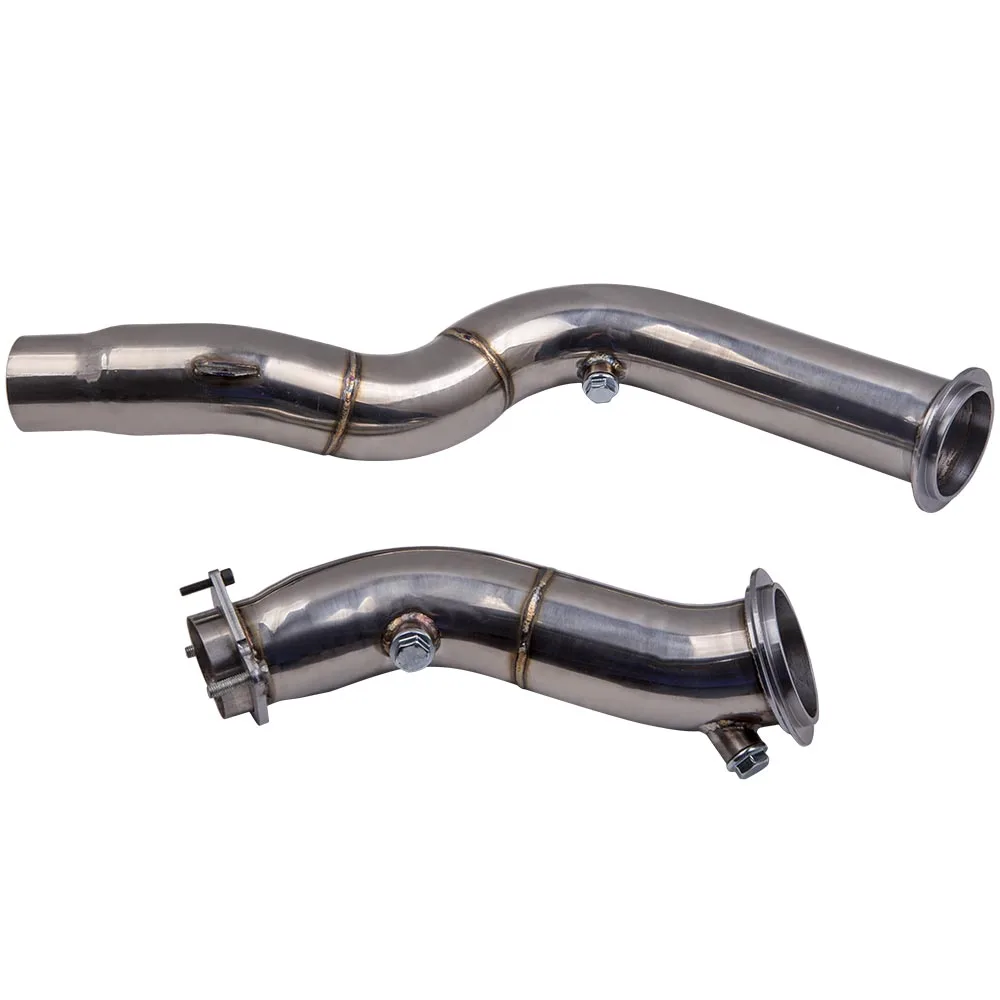 Для BMW F80 M3 & F82 M4 1 пара из нержавеющей стали T304 без кошки Decat Down Pipe|Выхлопной