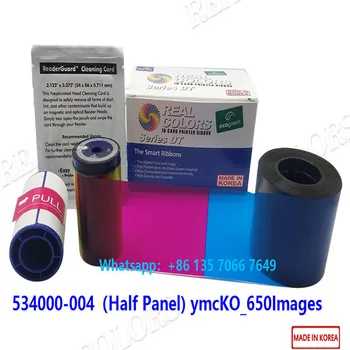 

10Pieces Compatible Datacard SD360 Ribbon 534000-004 ymCKT half Panel Made In Korea Datcard SD260 SD360 SD460 Card Printer