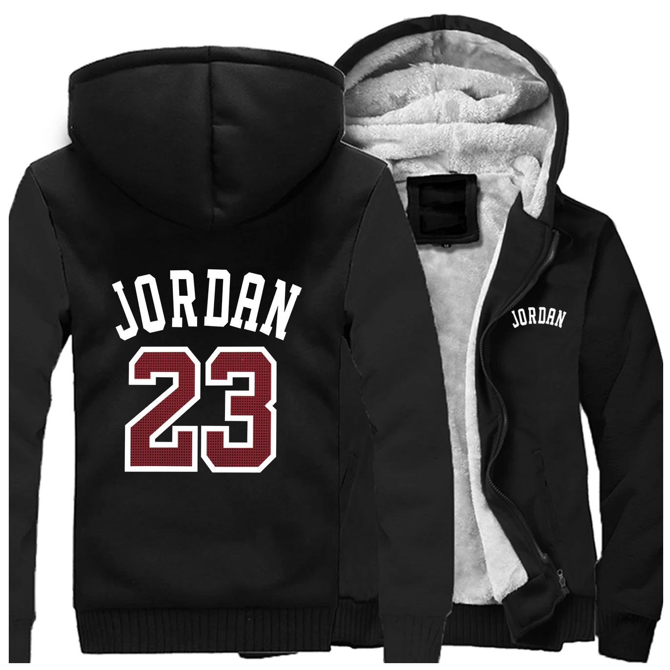 Лидер продаж Jordan 23 куртки с капюшоном мужские модные куртки и пальто повседневный осенне-зимний флисовый спортивный костюм хип хоп Уличная верхняя одежда - Цвет: Black
