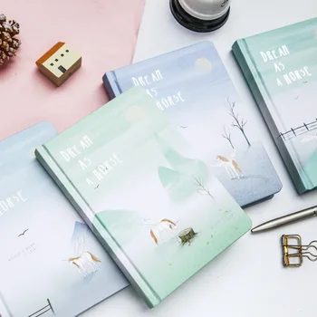 

"Horse Dream" Hard Cover Diary Beautiful Notebook Lined Papers Drawing Notepad Journal Memo Stationery Gift