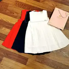 Girls Pleated Dress Kids One-Piece Dresses For Girls Princess Party Dress Girl Summer Dress