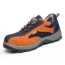 Безопасная обувь и головные уборы; мужские туфли-оксфорды со стальным носком на низкой подошве; обувь для работы; Нескользящая дышащая сетчатая обувь; походная одежда; DXZ0060