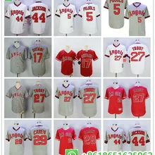 Для мужчин Лос-Анджелеса Майк Траут Shohei Ohtani Альберта Pujols Kole Lee Реджи Джексон стержень Карью база Джерси camiseta maillot BHR01