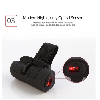 

2.4G Ring Finger Mouse Plug And Play Wireless Mouse Fashion Mini Gaming Mouse With USB Receiver For PC Laptop Desktop
