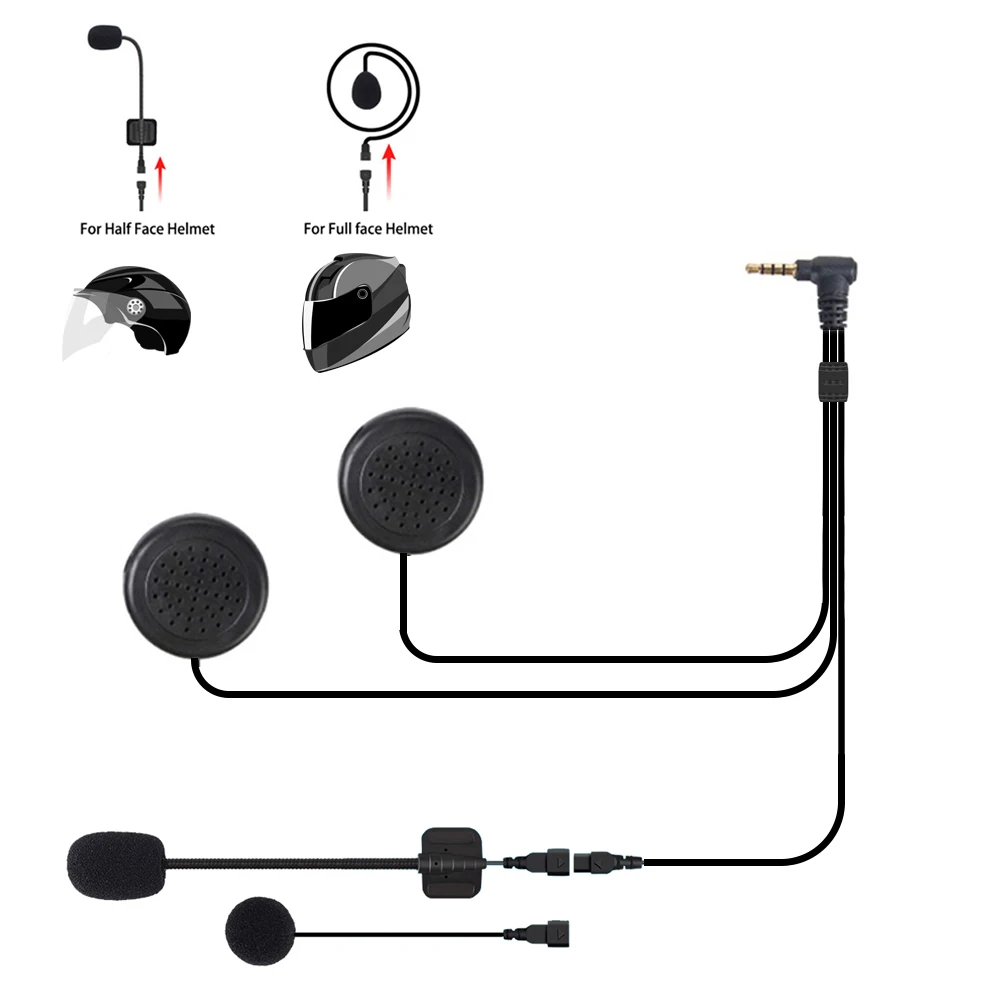 WAYXIN мотоцикл система внутренней связи по Bluetooth для R6 для мотоциклетного шлема 2 шт. 1200 м Мотоциклетный шлем наушники для внутренней связи док микрофона