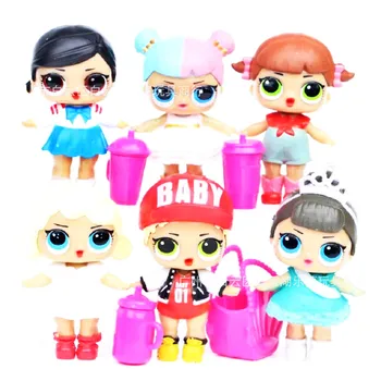 

Brand New 6 Pcs/set lol dolls toys for girls surprise gift baby doll girls toys doll lol surprises kids birthday dolls for girls