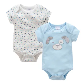 

2020 2 pcs/set Baby Boy Clothes Bamboo Soft Cotton Newborn Girls Rompers 0-12 Months Summer Short Sleeve Jumpsuit