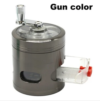 

Manual Coffee Grinder Zinc Alloy 4 Layer Coffee Bean Spice Burr Grinders Herb Tobacco Cigarette Miller Kitchen Milling Tool