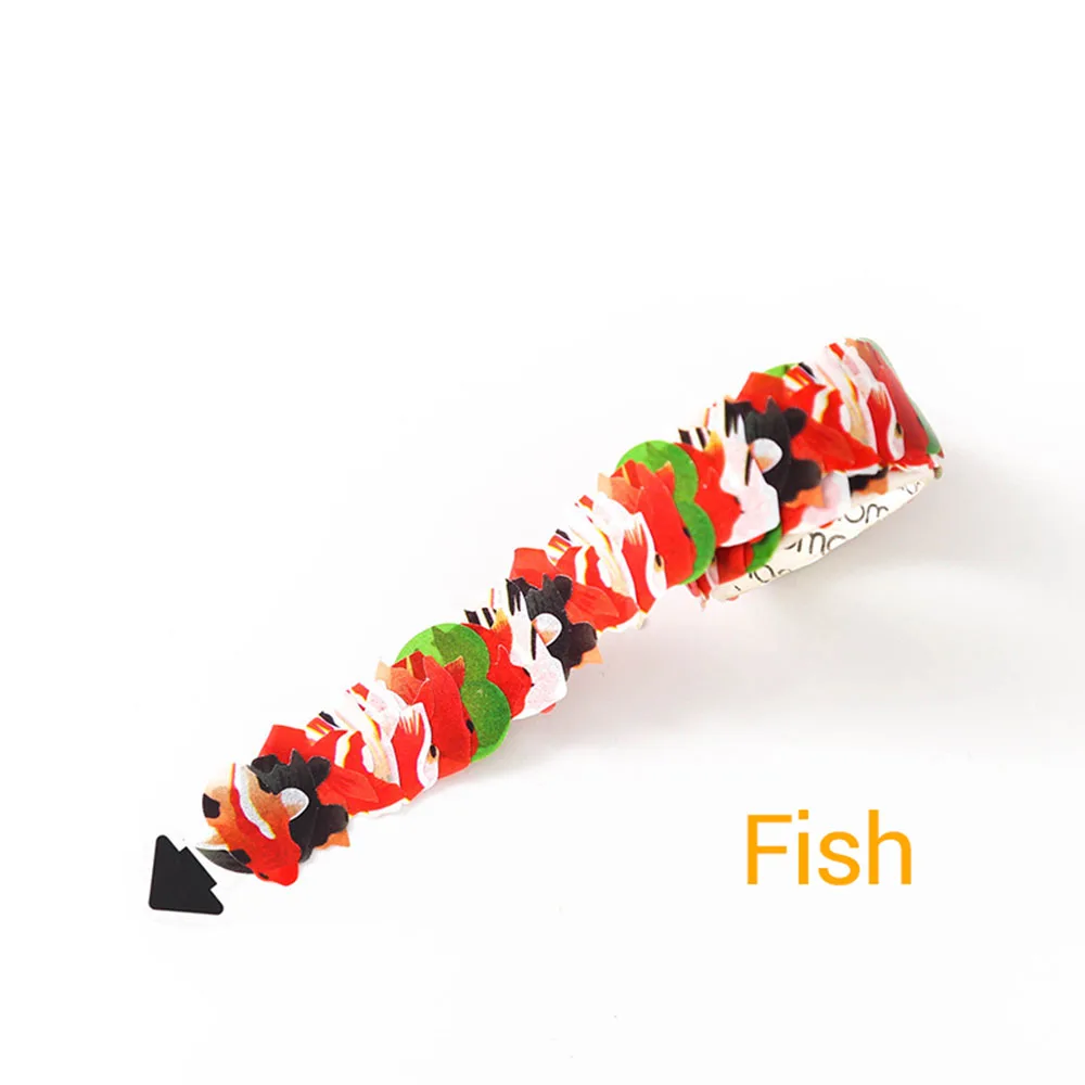 Лента для маскировки Сакура цветок Бумага клейкой ленты лента для декорации Washi DIY Скрапбукинг Стикеры - Color: fish