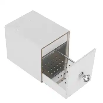 

Nail Art Drill Bits UV Box Dustproof Blue Light Nail Art Manicure Drill Bits Storage Box Manicure Machine