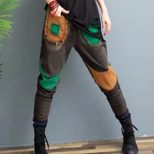 Харадзюку большие осенние новые джинсы Харун брюки женские модные джинсы с высокой талией тренд