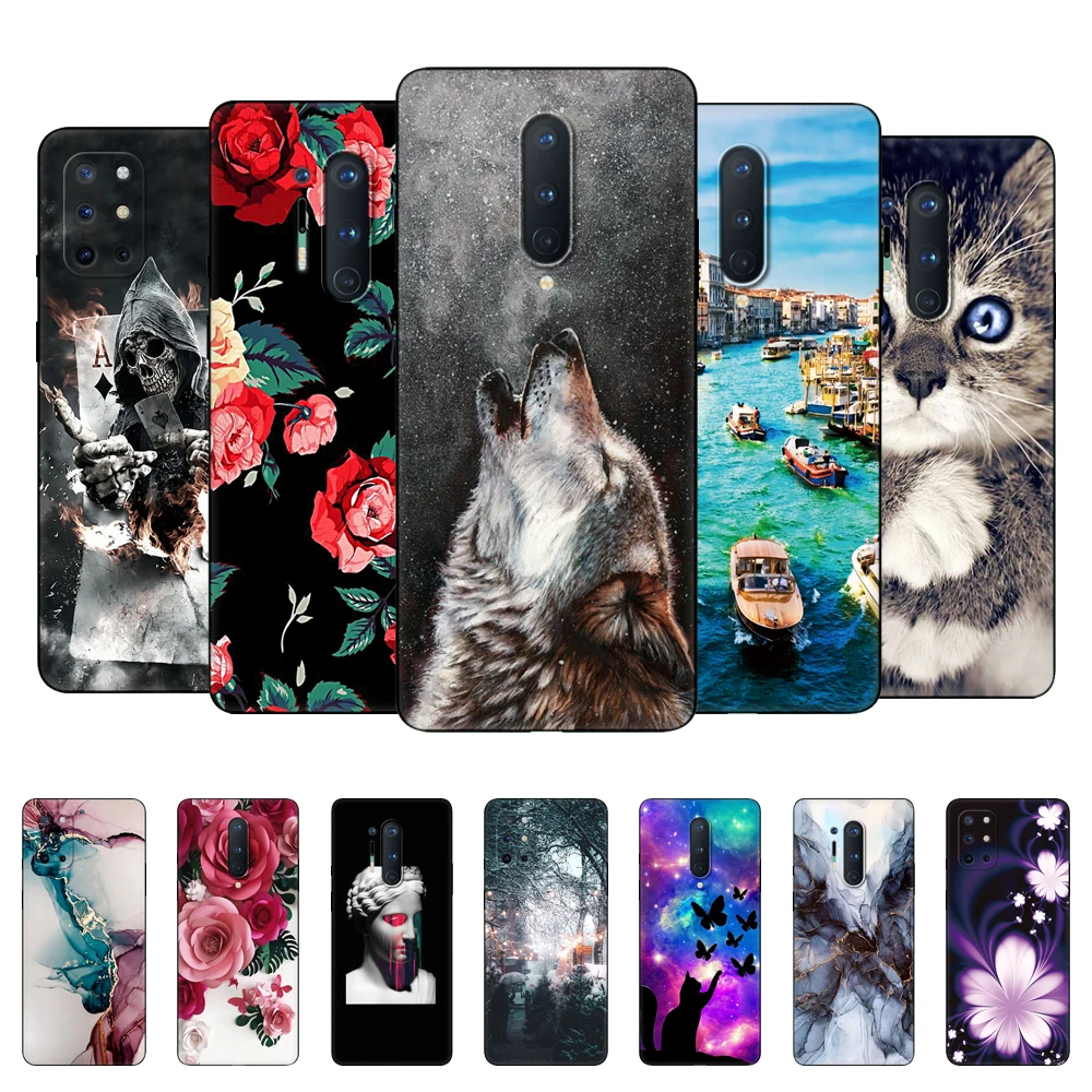 Per Oneplus 8 Custodia Per Oneplus 8 Pro Custodia Per Oneplus 8 T Custodia Cover Posteriore In Silicone Per One Plus 8 T 8Pro 5G Custodia In Tpu Nera