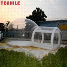 Визуальная или невизуальная ясная надувная палатка для кемпинга с или без туннеля для рекламного дисплея