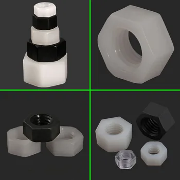 

2-40Pcs M3-M20 Nylon Hex Nut Plastic PC transparent Acrylic Hexagonal Nuts M2 M3 M4 M5 M6 M8 M10 M12 M14 M16 M18 M20 *BT001-049
