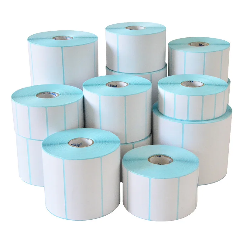 Shipping Label Sticker Adhesive Thermal Label Sticker Paper Blank Barcode Label Direct Print Waterproof Print Supplies