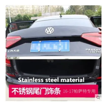 Накладка багажника для задней двери подходит только для Volkswagen Passat, специально для 11-19 Passat нержавеющая сталь АБС-пластик - Цвет: 2016-2018