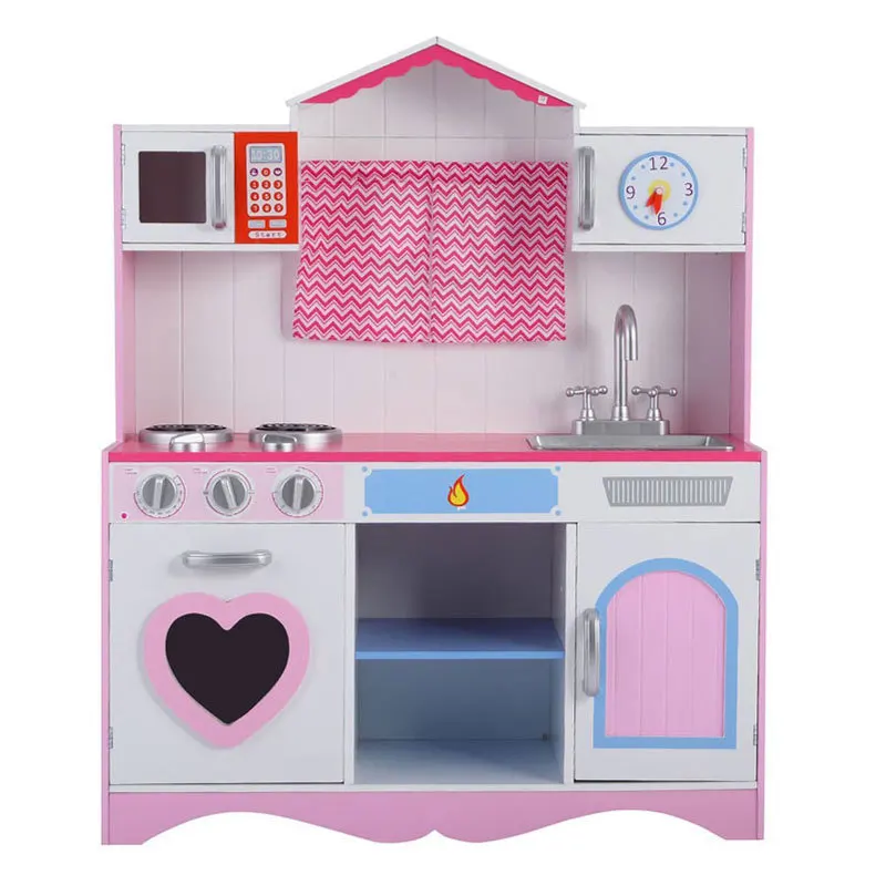 

Girl'S Wood Play House Baby Toy Children Kitchenware Do Cook Large Set Model