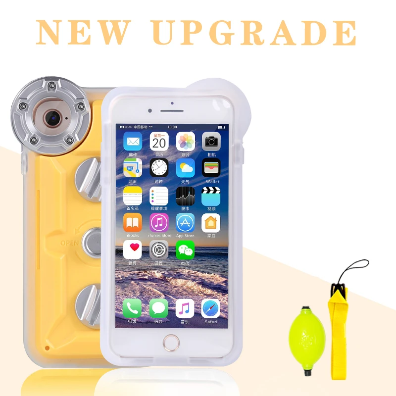 

Waterproof Phone Case Diving Surfing Swimming Snorkeling Photo Video For iphone 7 8 6S 6 Plus Diving Case Cover bag