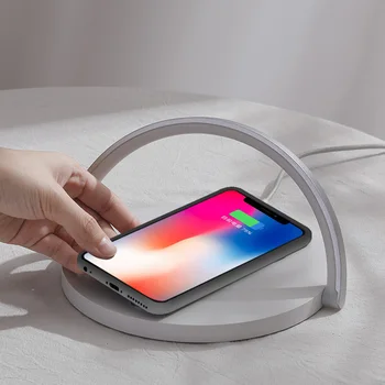 

3 in 1 Wireless Charger Quick Charging Night Light Cell Phone Holder with Type C Interface VDX99