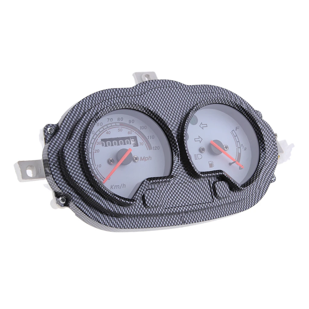 12V Scooter ATV Speedometer Gas Gauge Battery Level Retro Style Instrument