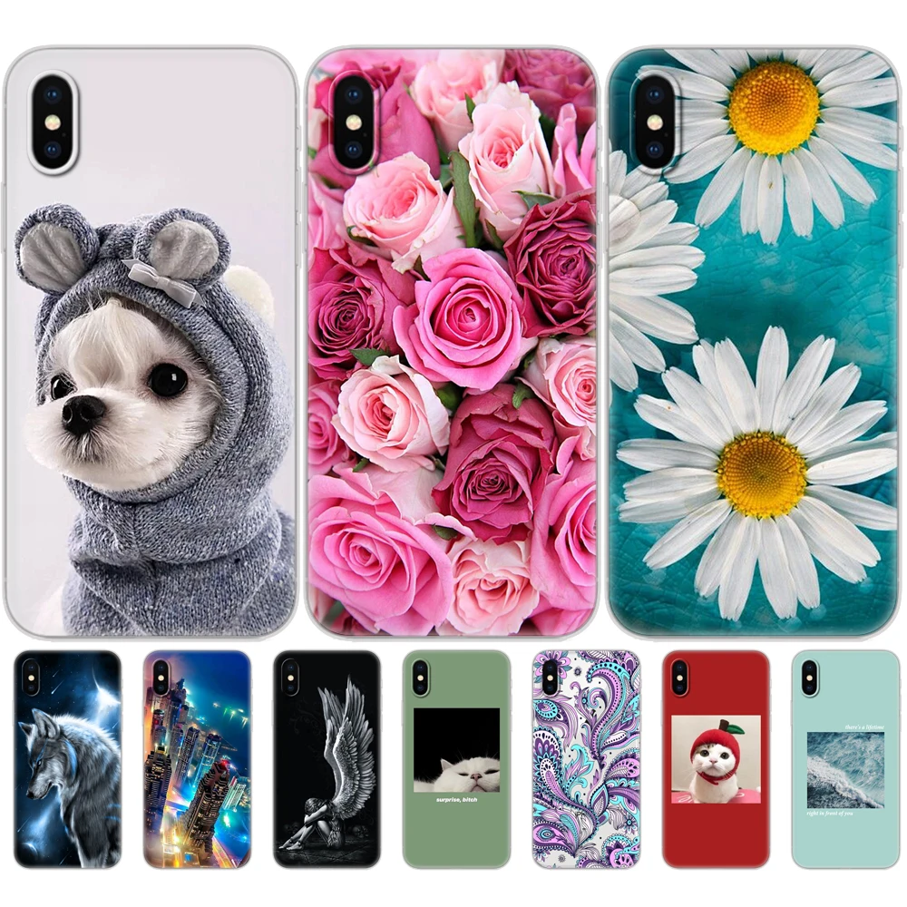 Силиконовый чехол для iphone X XS XR телефона xs max мягкий ТПУ etui бампер задняя крышка