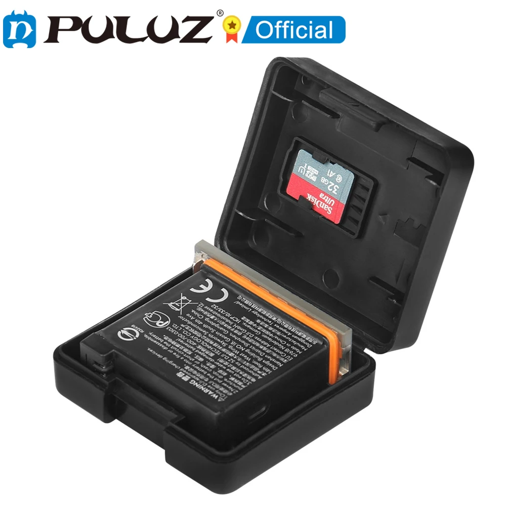Battery Storage Box PULUZ Hard Plastic for DJI Osmo Action Osmo Action 3 GoPro Hero11 HERO10 9 Black AHDBT-901 Battery