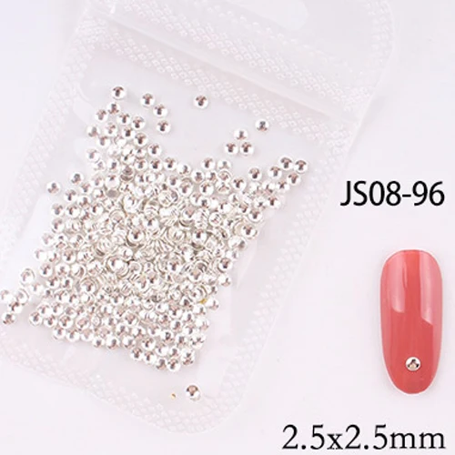 1bag approx 500pcs nail art metal rivets Nail Studs Slider Manicure metal patch for nail accessories decoration jsce-25dtrd JS08-96