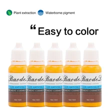 Набор чернил для татуажа, мини-арт, 15 мл, Перманентный макияж, подводка для глаз, 23 цвета, на выбор