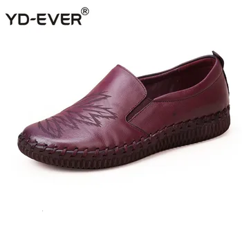 

2020 Fashion Women Shoes Genuine Leather Loafers Women Casual Shoes Handmade Soft Comfortable Shoes Women Flats