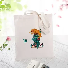 Брезентовая Сумка-тоут с технологией будущего, хозяйственная сумка, ежедневное использование текста, сделай сам, Пользовательский логотип, эко многоразовая переработанная сумка