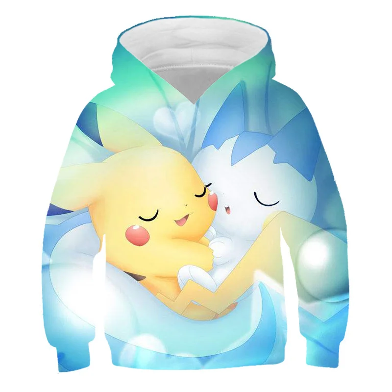 kids' yellowstone t shirts 2022 Baby Boys Pokemon Sweatshirt Cartoon Hoodies For Boy Spring Autumn Tops For Kids Casual Hoodies Children Outwear 4-14 Years what is a youth hoodie