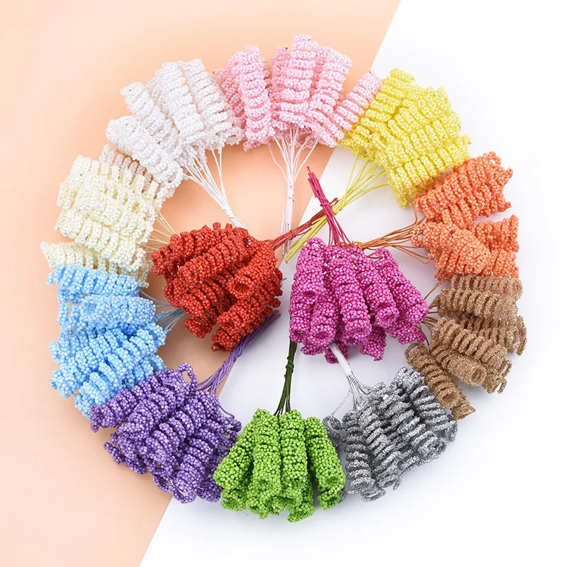 Multicolor optional Artificial plants simulation of babysbreath DIY wreath bouquet Bubble flowers for Wedding dress room dress JH20 (7)