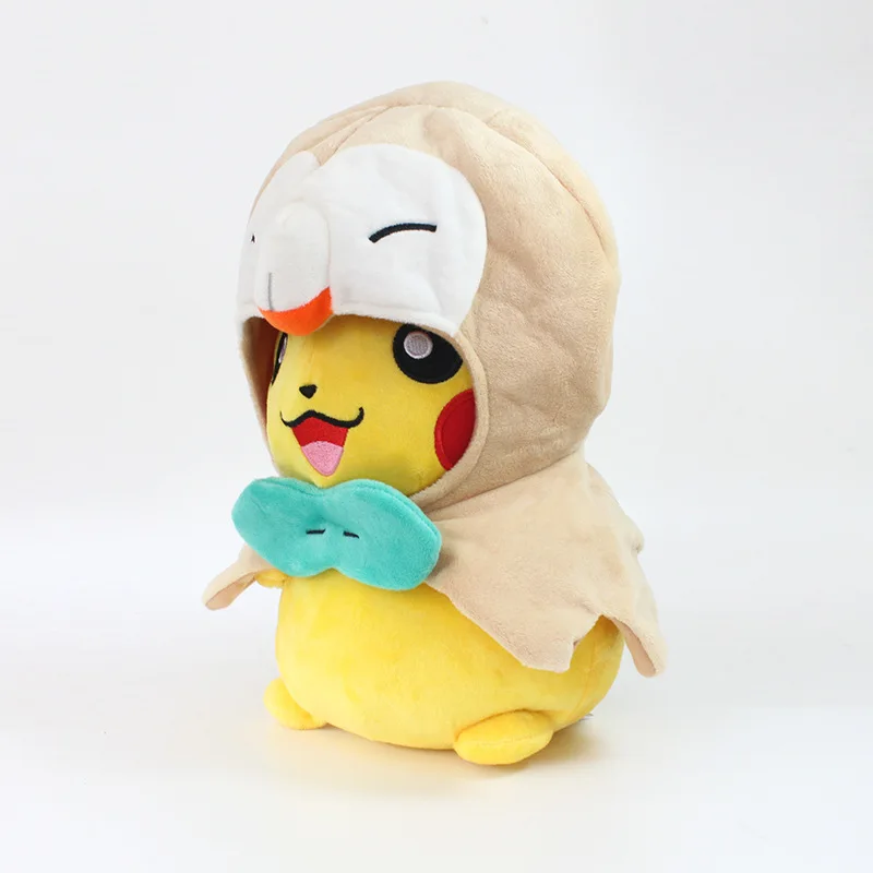8/13 дюймов/14 дюймов pikachued с Rowlet шляпа Victini pokemones мягкая пушистая плюшевые игрушки